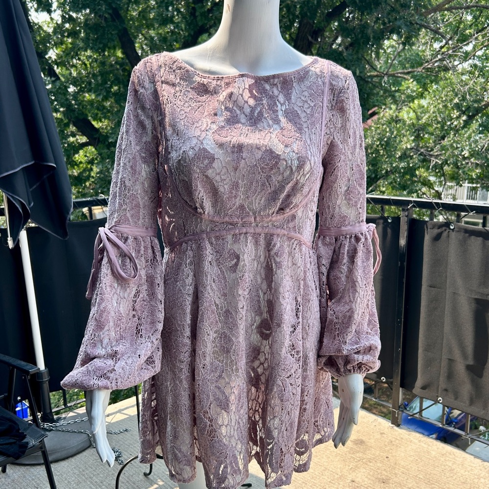 FREE PEOPLE RUBY LACE DRESS SMALL - Picture 4 of 10